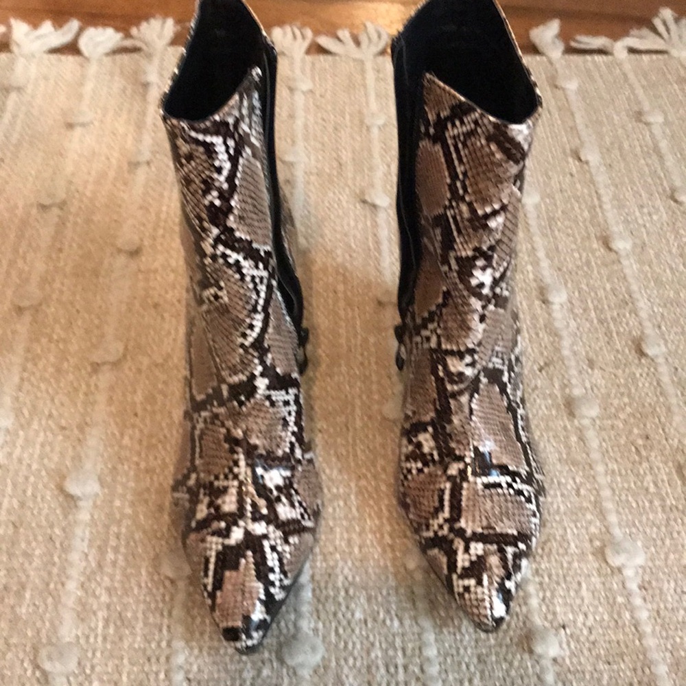 Snake skin boots